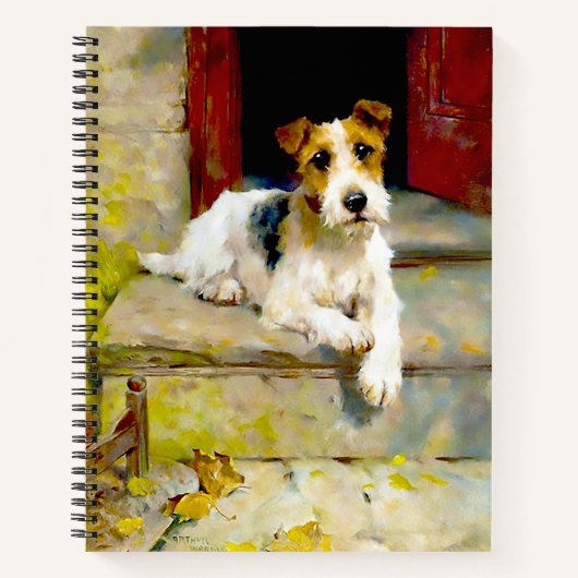 Fox Terrier door Arthur Wardle Notitieboek (Voorkant)