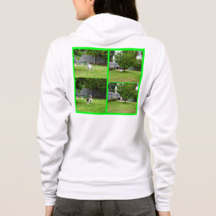 Fox Terrier, Foto Collage, Dames_Hoodie Hoodie