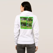 Fox Terrier, Foto Collage, Dames_Hoodie Hoodie (Achterkant volledig)