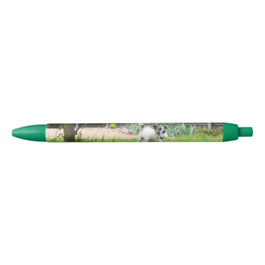 Fox Terrier Funny Scare Face Blauwe Inkt Pen (Voorkant)
