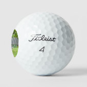 Fox Terrier Funny Scare Face Golfballen (Logo)