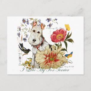 Fox Terrier Garden Briefkaart