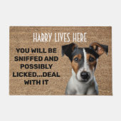 Fox Terrier gepersonaliseerde grappige deurmat (Voorkant)