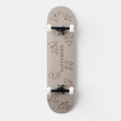 Fox Terrier gepersonaliseerde naam skateboard (Voorkant)