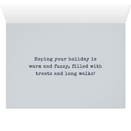 Fox Terrier Holiday Card (Binenzijde Horizontaal (Onderkant))