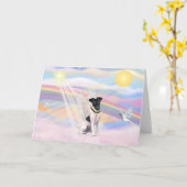 Fox Terrier Kaart (Gele Bloem)