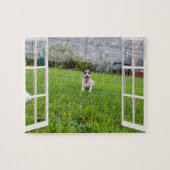 Fox Terrier Kom spelen, puzzel (Horizontaal)