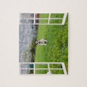 Fox Terrier Kom spelen, puzzel (Verticaal)