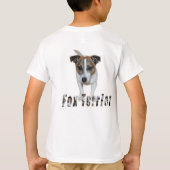 Fox Terrier met Logo, T-shirt met witte borst (Achterkant)