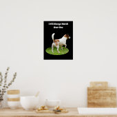 Fox Terrier on Guard Duty, Poster (Keuken)