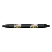 Fox Terrier op alarm, Blauwe Inkt Pen (Voorkant)