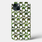 Fox terrier Paw Prints, iPhone 13 Hoesje (Achterkant)