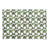 Fox terrier Paw Prints, Pillow Hoesje Kussensloop (Voorkant)