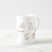 Fox Terrier Personalized Porselein Kop (Voorkant rechts)