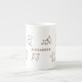 Fox Terrier Personalized Porselein Kop (Voorkant)