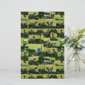 Fox Terrier Photo Collage Briefpapier (Staand voorkant)