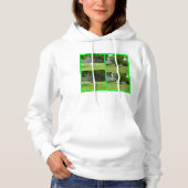 Fox Terrier, Photo Collage, Dames_Sweatshirt Hoodie (Voorkant)