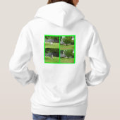 Fox Terrier, Photo Collage, Dames_Sweatshirt Hoodie (Achterkant)