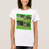 Fox Terrier, Photo Collage, Dames_White_T-shirt T-shirt (Voorkant)