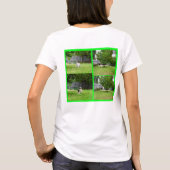 Fox Terrier, Photo Collage, Dames_White_T-shirt T-shirt (Achterkant)