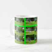 Fox Terrier Photo Collage White Coffee Mok (Voorkant links)