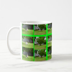 Fox Terrier Photo Collage White Coffee Mok