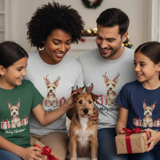 Fox Terrier Reindeer T-shirt