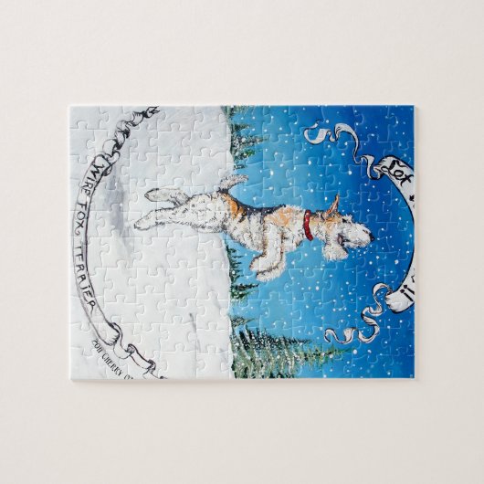 Fox Terrier Snow Legpuzzel (Horizontaal)