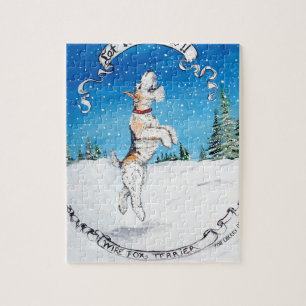 Fox Terrier Snow Legpuzzel