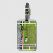 Fox Terrier Speelt Bal, Bagage Label (Voorkant (verticaal))