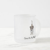 Fox Terrier springt in een boom, Matglas Koffiemok (Voorkant rechts)