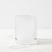 Fox Terrier springt in een boom, Matglas Koffiemok (Center)