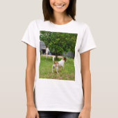 Fox Terrier springt in een boom, T-shirt (Voorkant)