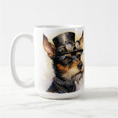 Fox Terrier Steampunk Hond Koffiemok (Links)