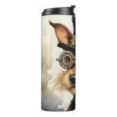 Fox Terrier Steampunk Hond Thermosbeker (Gedraaid links)