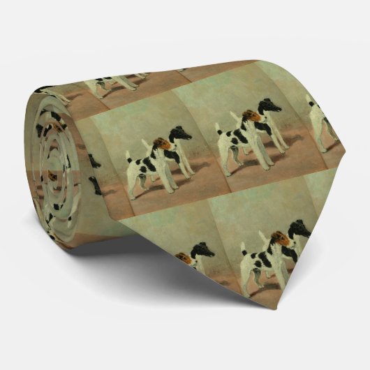 Fox Terrier stropdas (Opgerold)