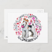 Fox Terrier Sweebaby Briefkaart (Voorkant / Achterkant)