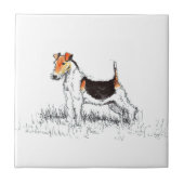 Fox Terrier Tegeltje (Voorkant)