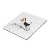 Fox Terrier Tegeltje (Zijkant)