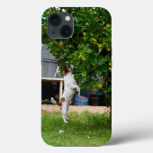 Fox Terrier The Leap, iPhone 13 Hoesje (Achterkant)