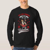 Fox Terrier Valentine's Day Wire Fox Terrier T-shirt (Voorkant)