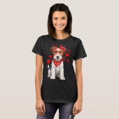 Fox Terrier Valentines Day Wirehaired Dog Lover He T-shirt (Voorkant volledig)