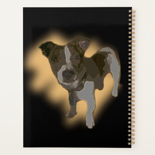 Fox Terrier Waterverf, Planner (Achterkant)