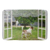 Fox Terriers die de tuin verkennen, Badmat (Voorkant)