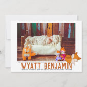 Fox Th-Geachte Kaart van Aankondiging van geboorte (Voorkant)