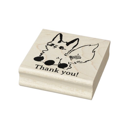 Fox, thank you! rubberstempel (Stempel)