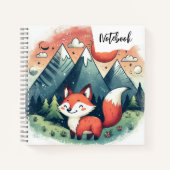 Fox & the Sunset Peaks – Een woestijn sprookje voo Notitieboek (Voorkant)
