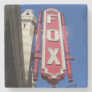 Fox Theater Atlanta Landmark Marble Stone Onderzet Stenen Onderzetter