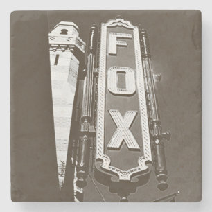 Fox theater, Atlanta Onderzetters, B/W Stenen Onderzetter