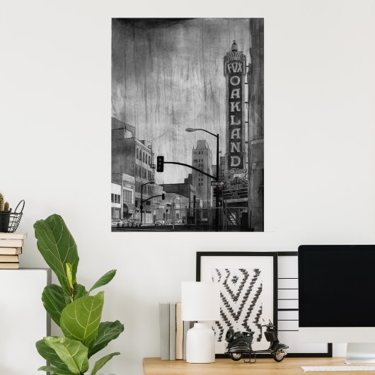 Fox Theater Oakland Poster (Thuiskantoor)